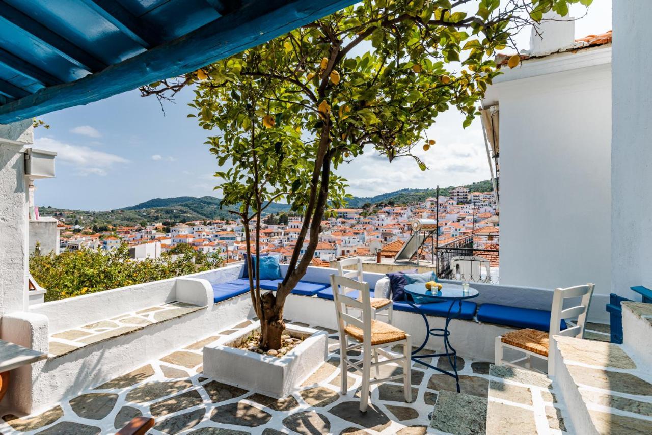 The Lemon Tree House Villa Skopelos stad Exteriör bild